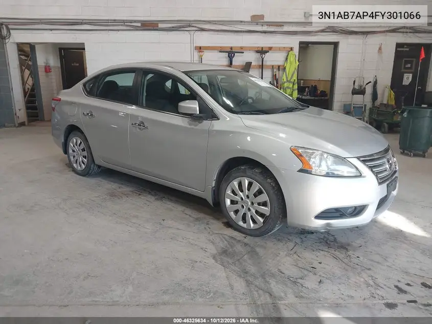 NISSAN SENTRA 2015, VIN 3N1AB7AP4FY301066