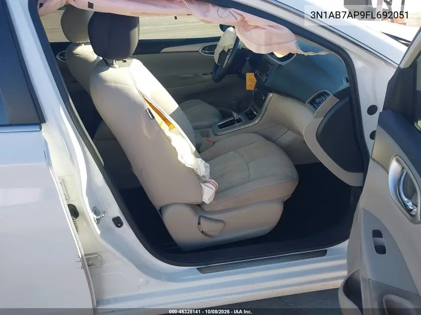 2015 NISSAN SENTRA VIN 3N1AB7AP9FL692051 — фото 5