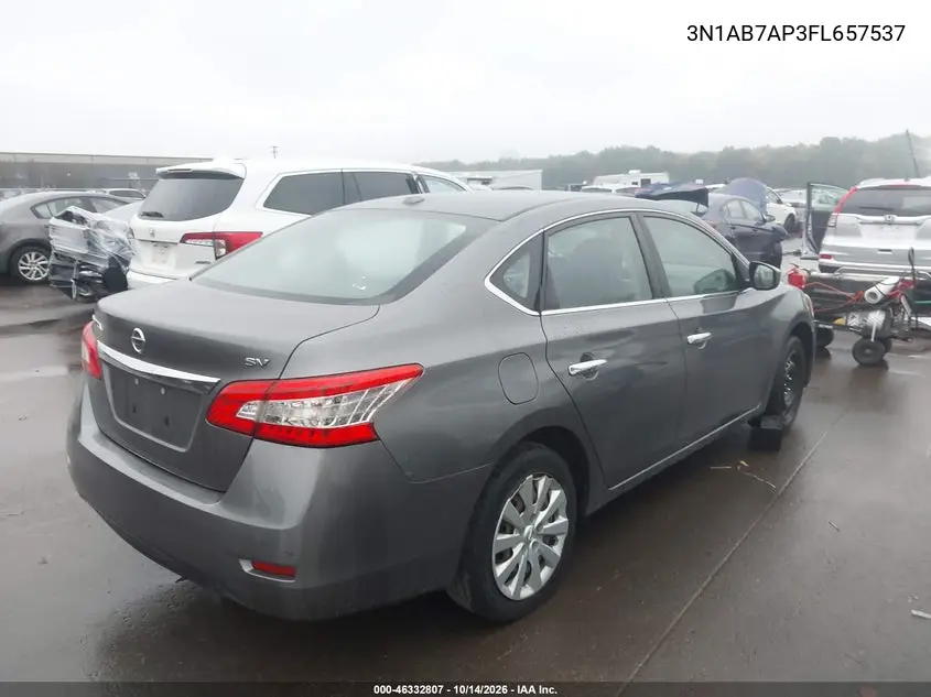 2015 NISSAN SENTRA VIN 3N1AB7AP3FL657537 — фото 4