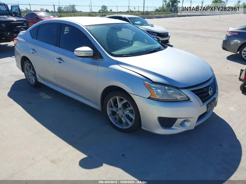 NISSAN SENTRA 2015, VIN 3N1AB7APXFY282961