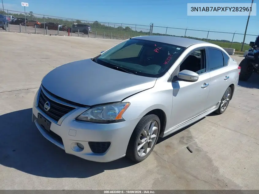 2015 NISSAN SENTRA VIN 3N1AB7APXFY282961 — фото 2