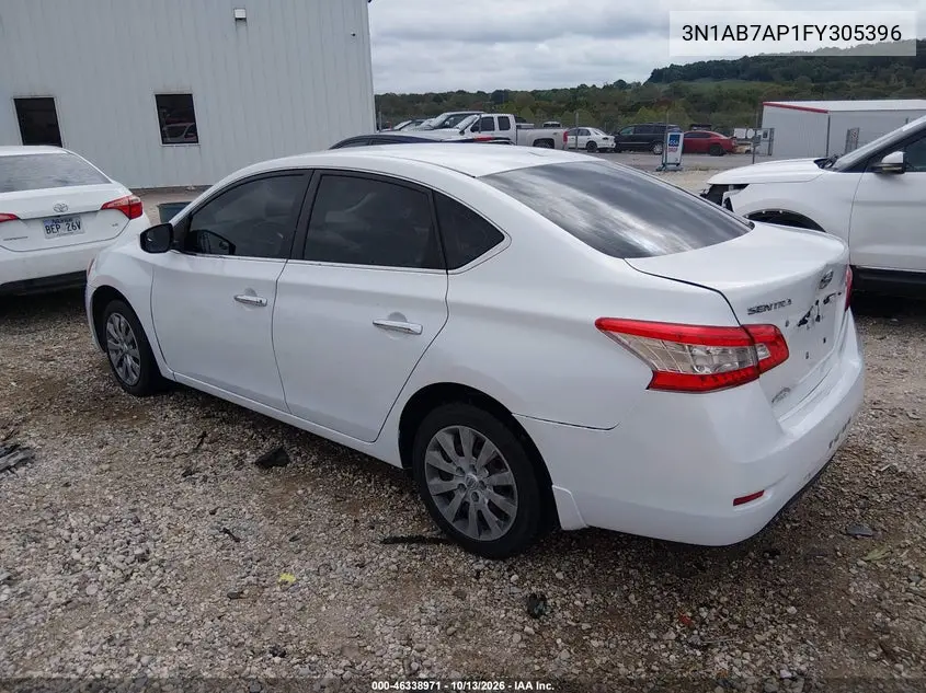 2015 NISSAN SENTRA VIN 3N1AB7AP1FY305396 — фото 3