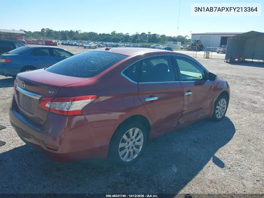 2015 NISSAN SENTRA VIN 3N1AB7APXFY213364 — фото 4