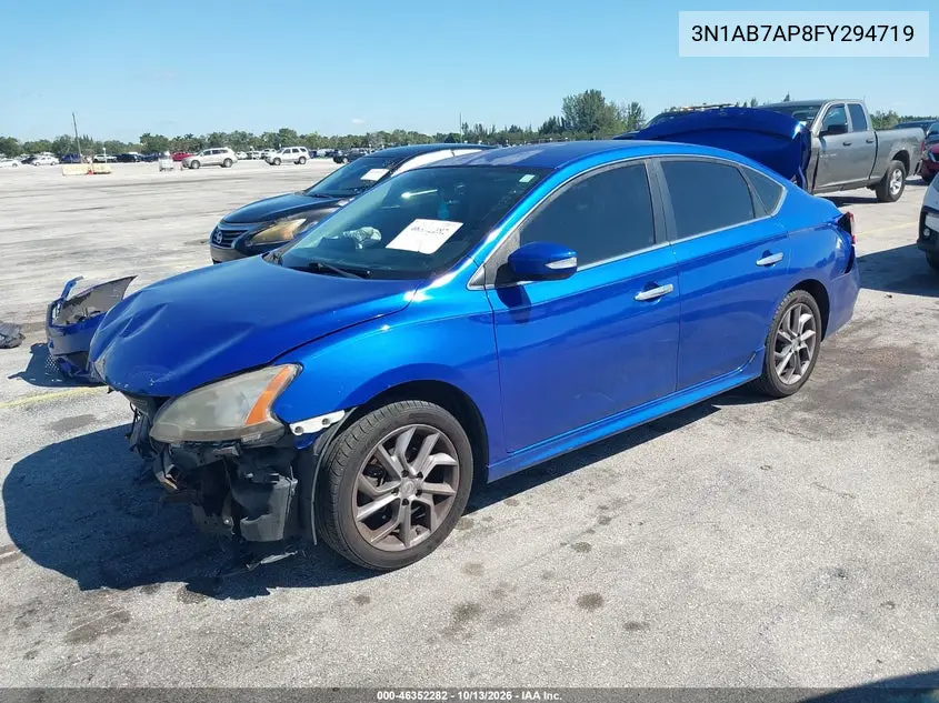 2015 NISSAN SENTRA VIN 3N1AB7AP8FY294719 — фото 2