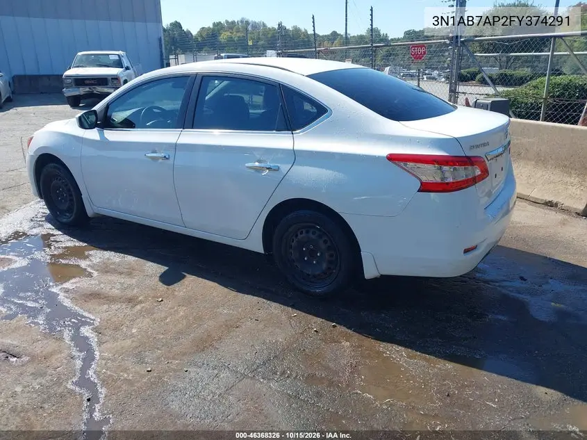 2015 NISSAN SENTRA VIN 3N1AB7AP2FY374291 — фото 3