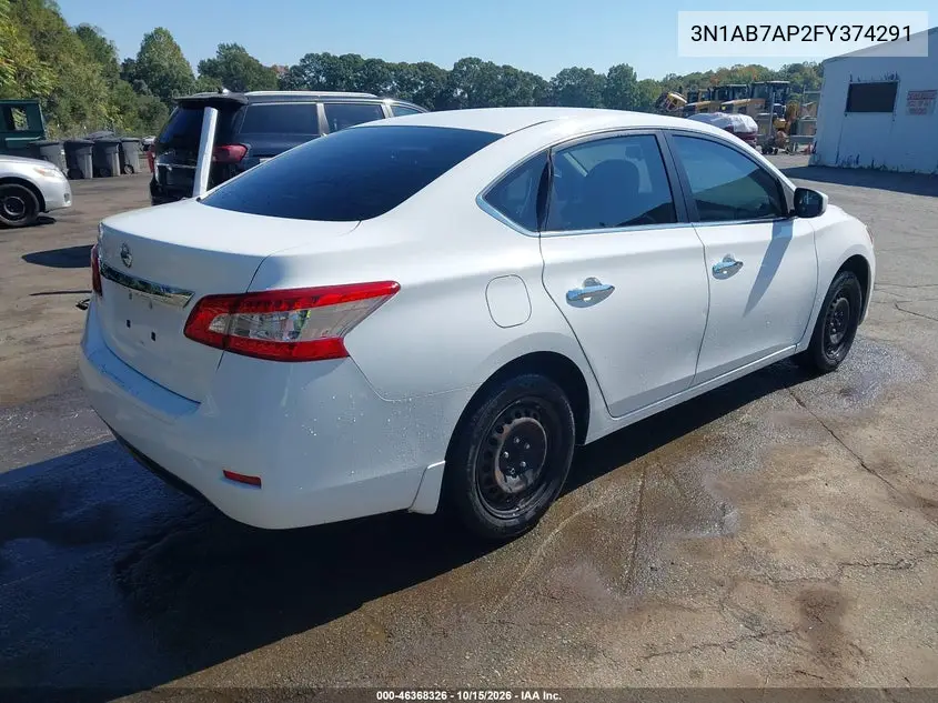 2015 NISSAN SENTRA VIN 3N1AB7AP2FY374291 — фото 4