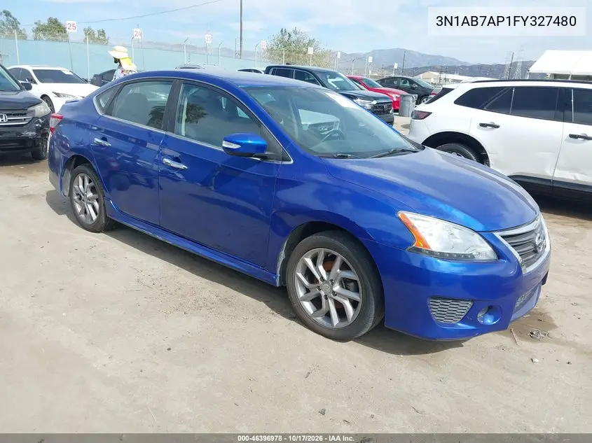 NISSAN SENTRA 2015, VIN 3N1AB7AP1FY327480