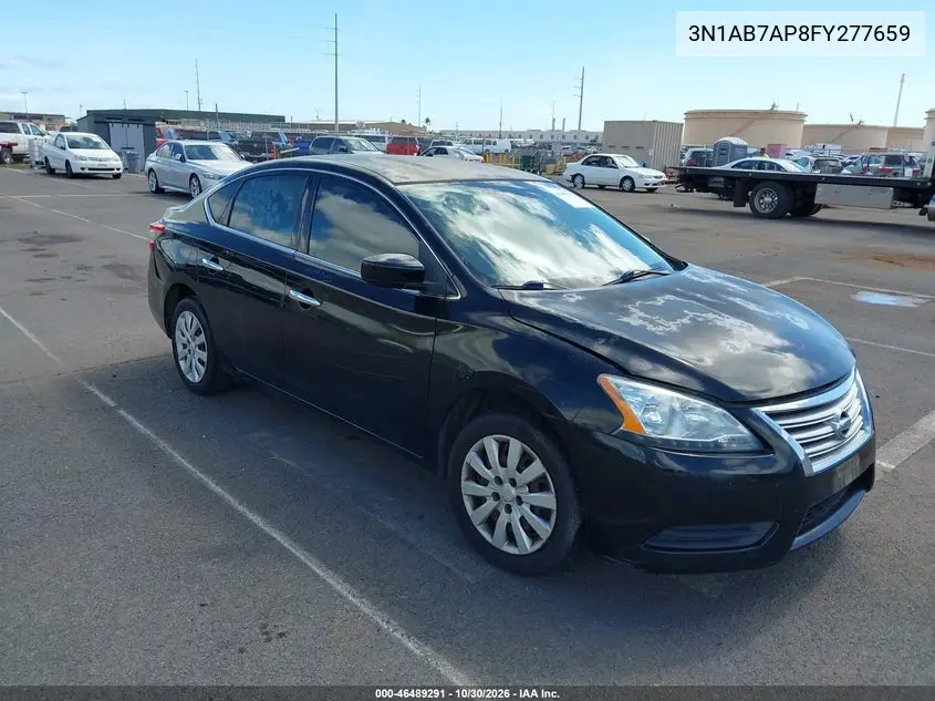 NISSAN SENTRA 2015, VIN 3N1AB7AP8FY277659