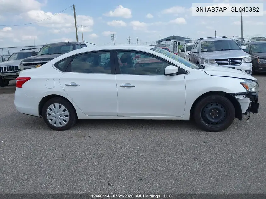 2016 NISSAN SENTRA VIN 3N1AB7AP1GL640382 — фото 14