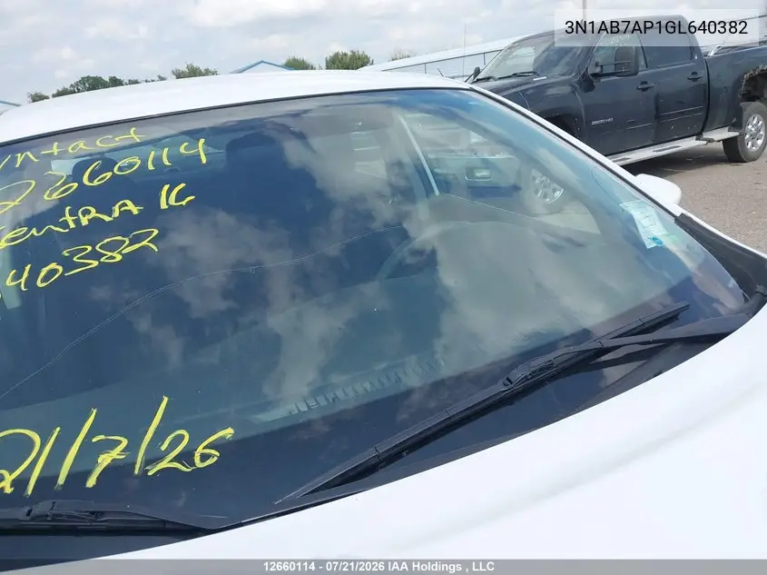 2016 NISSAN SENTRA VIN 3N1AB7AP1GL640382 — фото 18