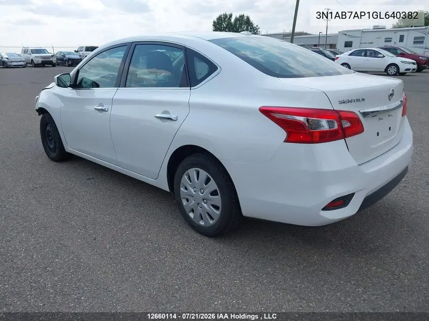 2016 NISSAN SENTRA VIN 3N1AB7AP1GL640382 — фото 3