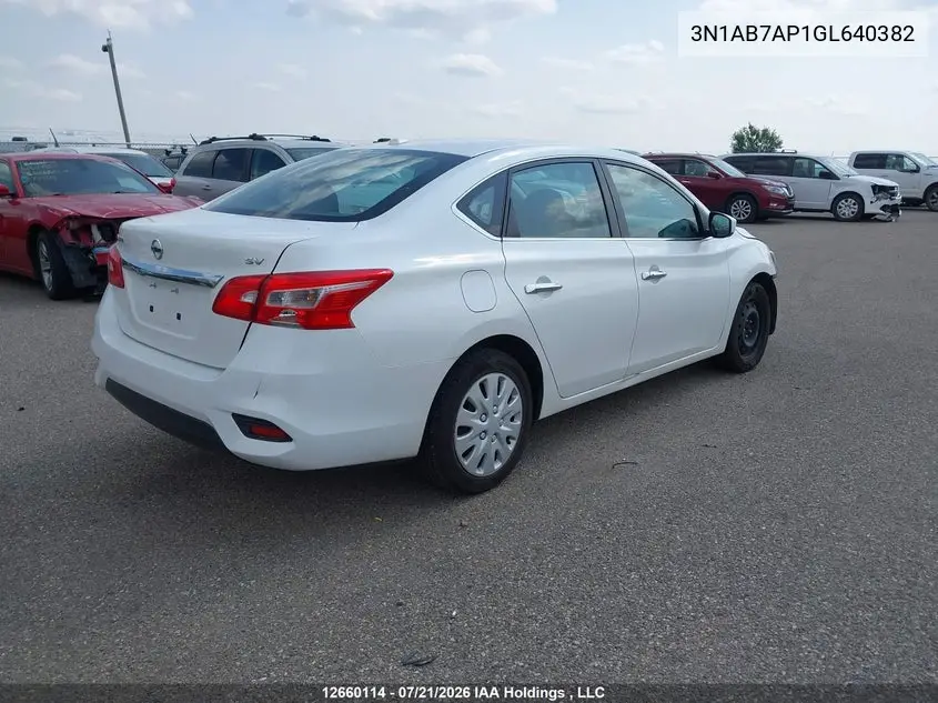 2016 NISSAN SENTRA VIN 3N1AB7AP1GL640382 — фото 4