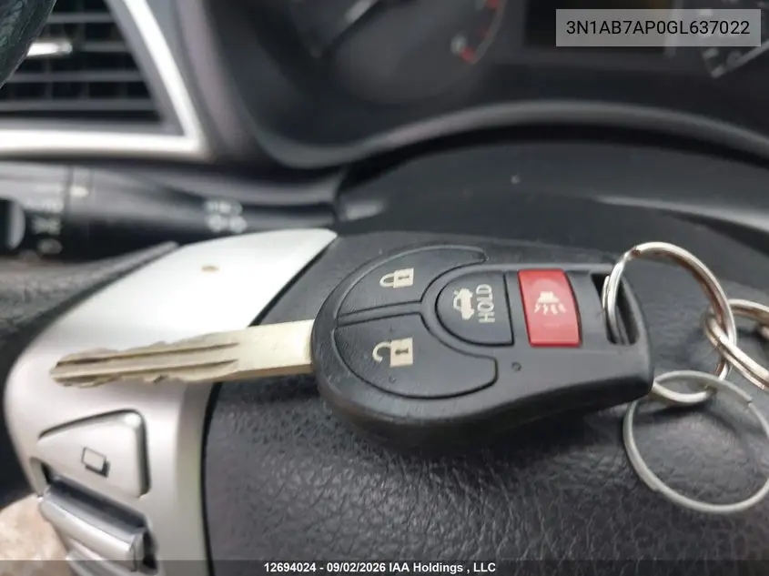 2016 NISSAN SENTRA VIN 3N1AB7AP0GL637022 — фото 11