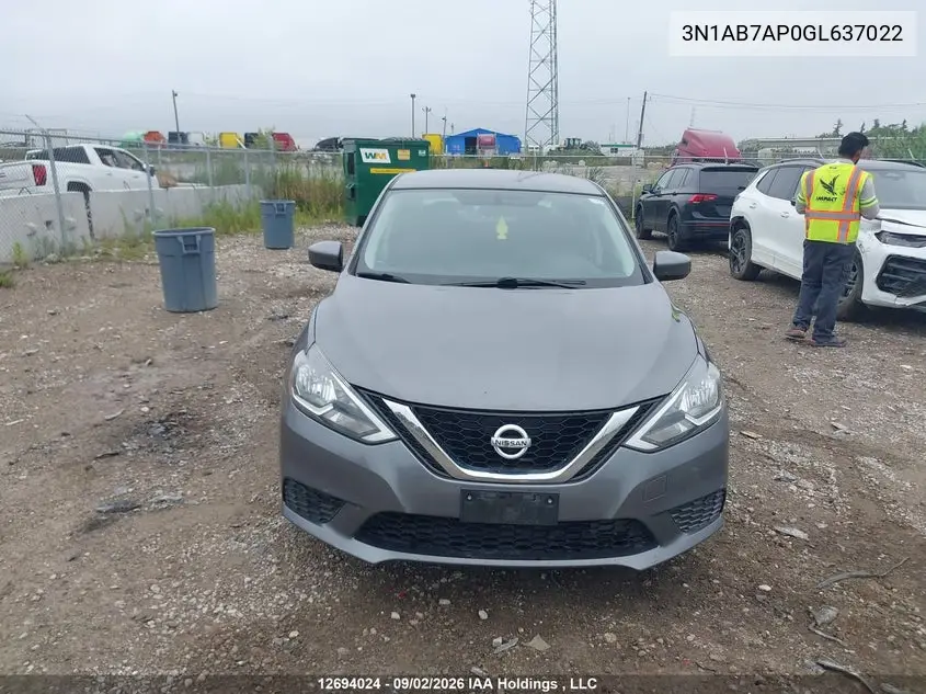 2016 NISSAN SENTRA VIN 3N1AB7AP0GL637022 — фото 12