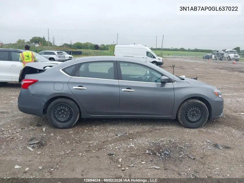 2016 NISSAN SENTRA VIN 3N1AB7AP0GL637022 — фото 13