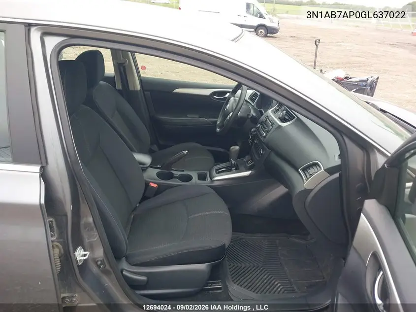 2016 NISSAN SENTRA VIN 3N1AB7AP0GL637022 — фото 5