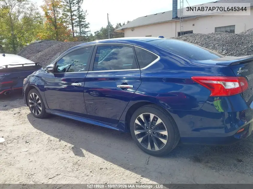 2016 NISSAN SENTRA VIN 3N1AB7AP7GL645344 — фото 14