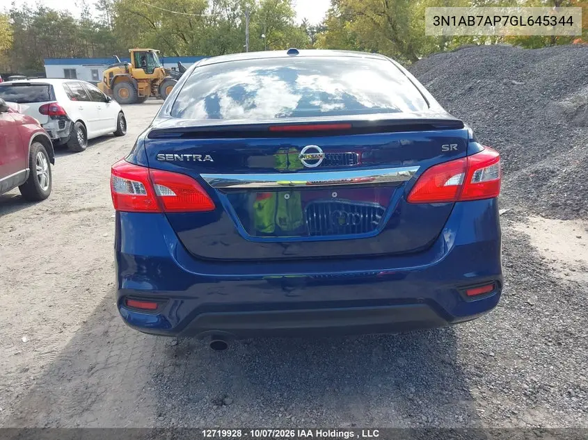 2016 NISSAN SENTRA VIN 3N1AB7AP7GL645344 — фото 16