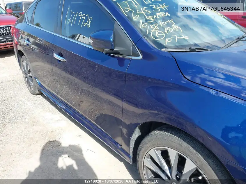 2016 NISSAN SENTRA VIN 3N1AB7AP7GL645344 — фото 19