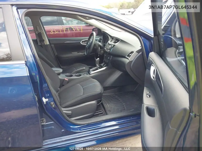 2016 NISSAN SENTRA VIN 3N1AB7AP7GL645344 — фото 5