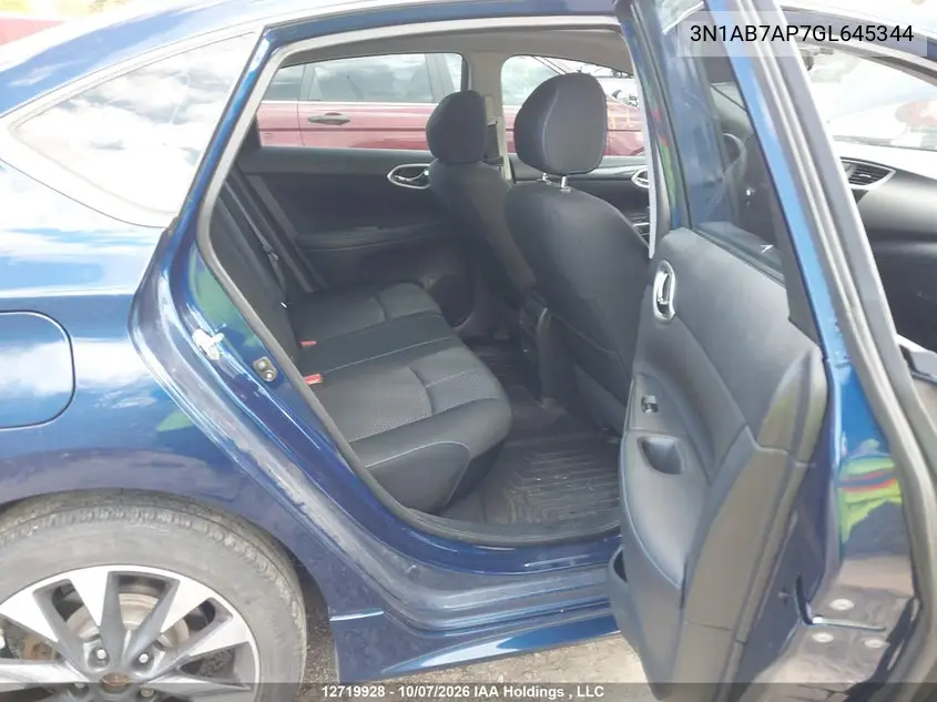 2016 NISSAN SENTRA VIN 3N1AB7AP7GL645344 — фото 8