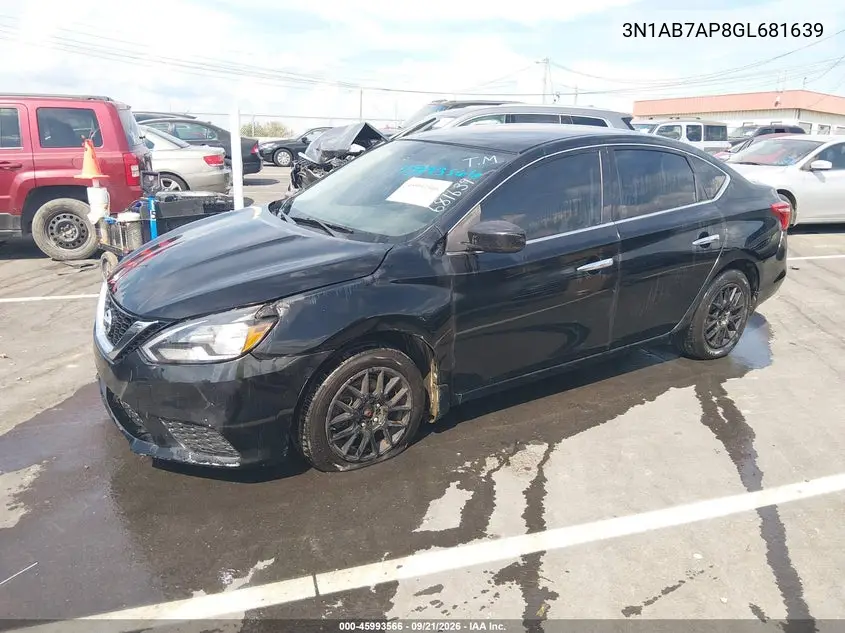 2016 NISSAN SENTRA VIN 3N1AB7AP8GL681639 — фото 2