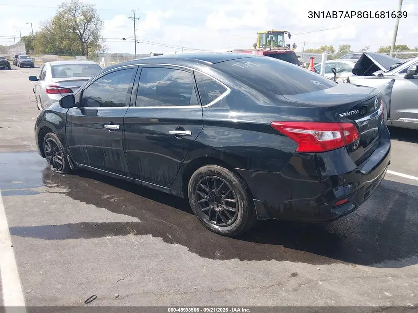 2016 NISSAN SENTRA VIN 3N1AB7AP8GL681639 — фото 3