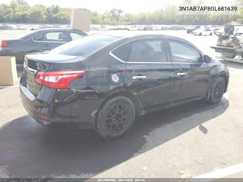 2016 NISSAN SENTRA VIN 3N1AB7AP8GL681639 — фото 4