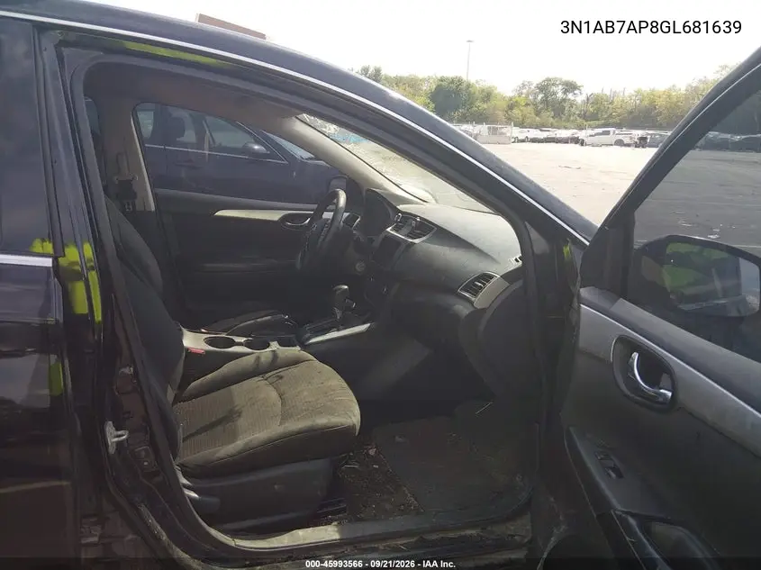2016 NISSAN SENTRA VIN 3N1AB7AP8GL681639 — фото 5