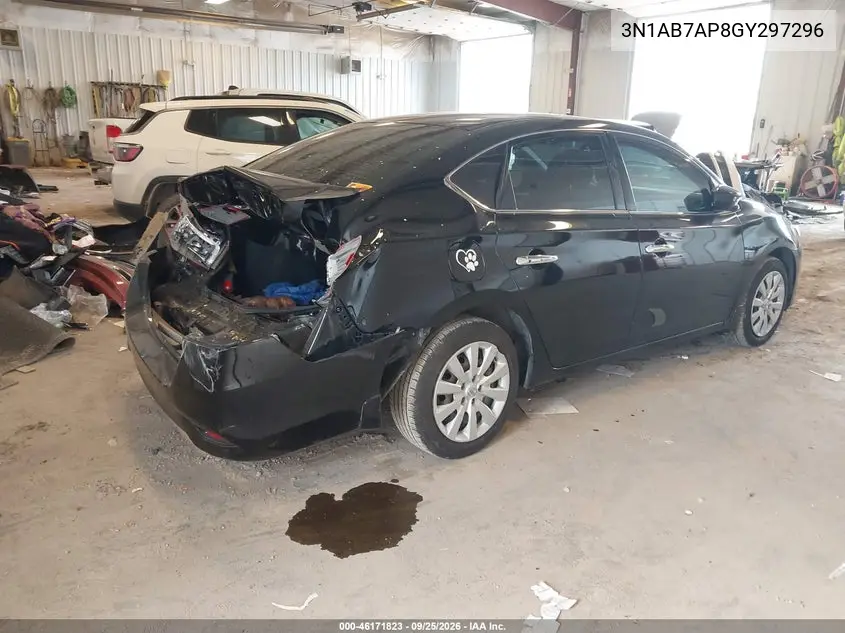 2016 NISSAN SENTRA VIN 3N1AB7AP8GY297296 — фото 4