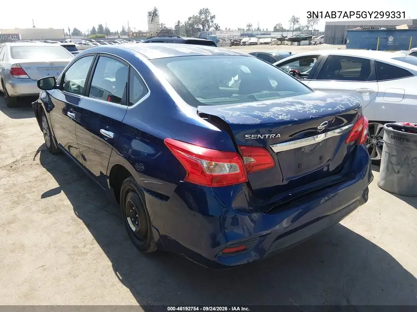 2016 NISSAN SENTRA VIN 3N1AB7AP5GY299331 — фото 3