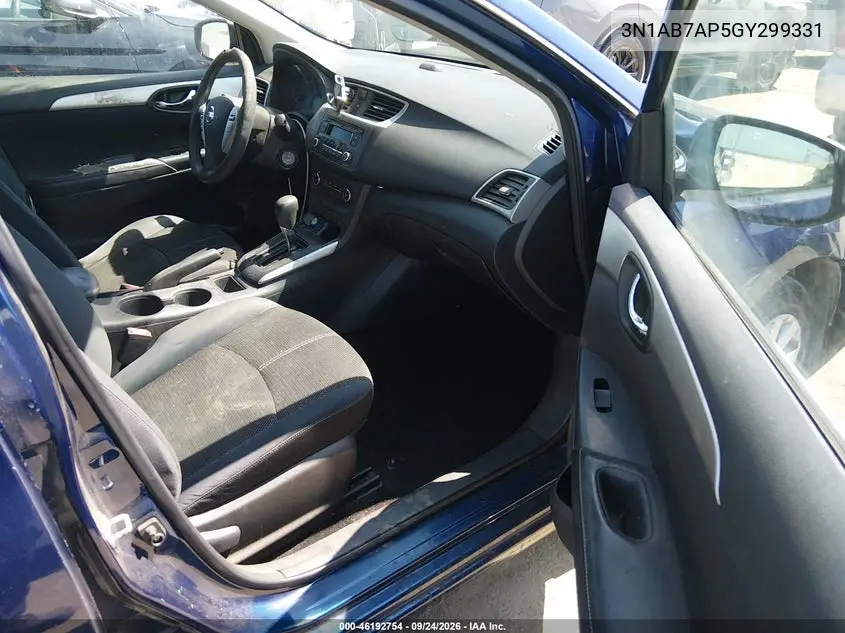 2016 NISSAN SENTRA VIN 3N1AB7AP5GY299331 — фото 5