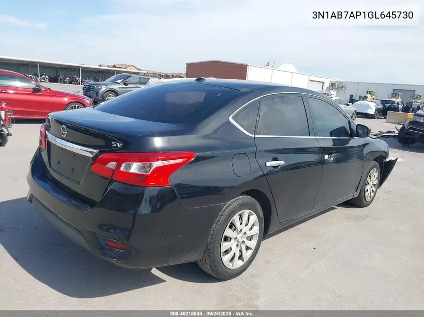 2016 NISSAN SENTRA VIN 3N1AB7AP1GL645730 — фото 4