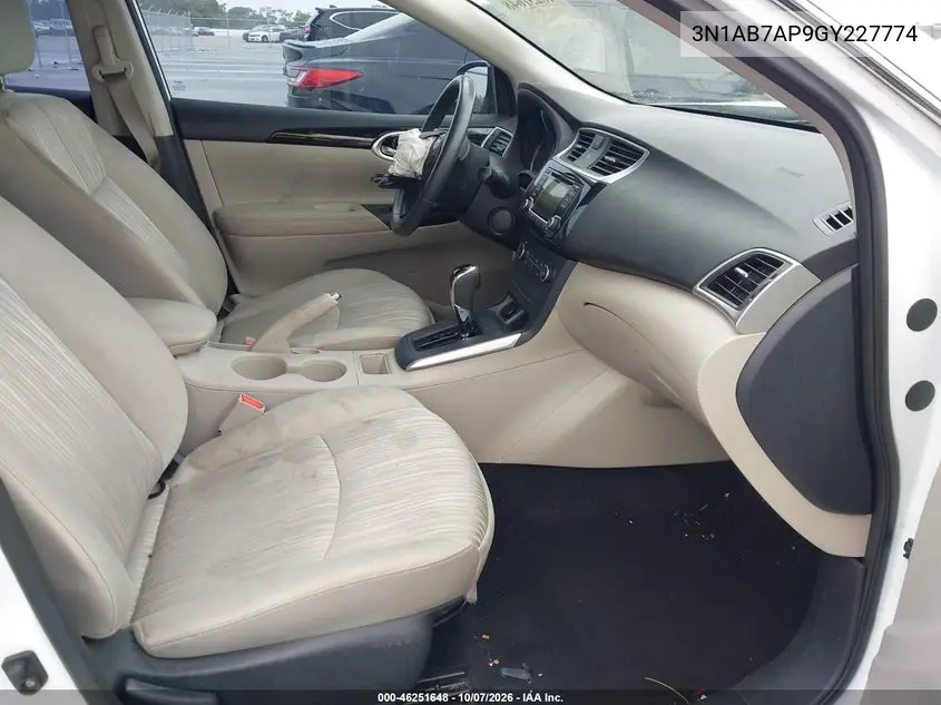 2016 NISSAN SENTRA VIN 3N1AB7AP9GY227774 — фото 5
