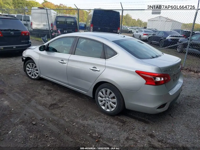 2016 NISSAN SENTRA VIN 3N1AB7AP6GL664726 — фото 3