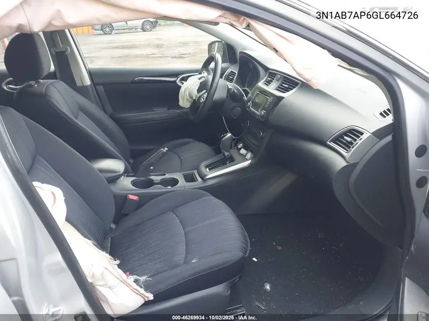 2016 NISSAN SENTRA VIN 3N1AB7AP6GL664726 — фото 5
