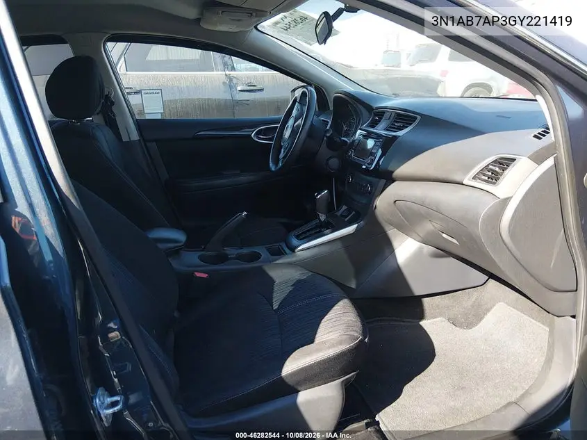 2016 NISSAN SENTRA VIN 3N1AB7AP3GY221419 — фото 5