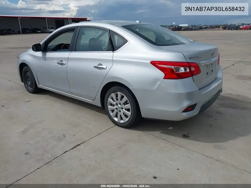 2016 NISSAN SENTRA VIN 3N1AB7AP3GL658432 — фото 3
