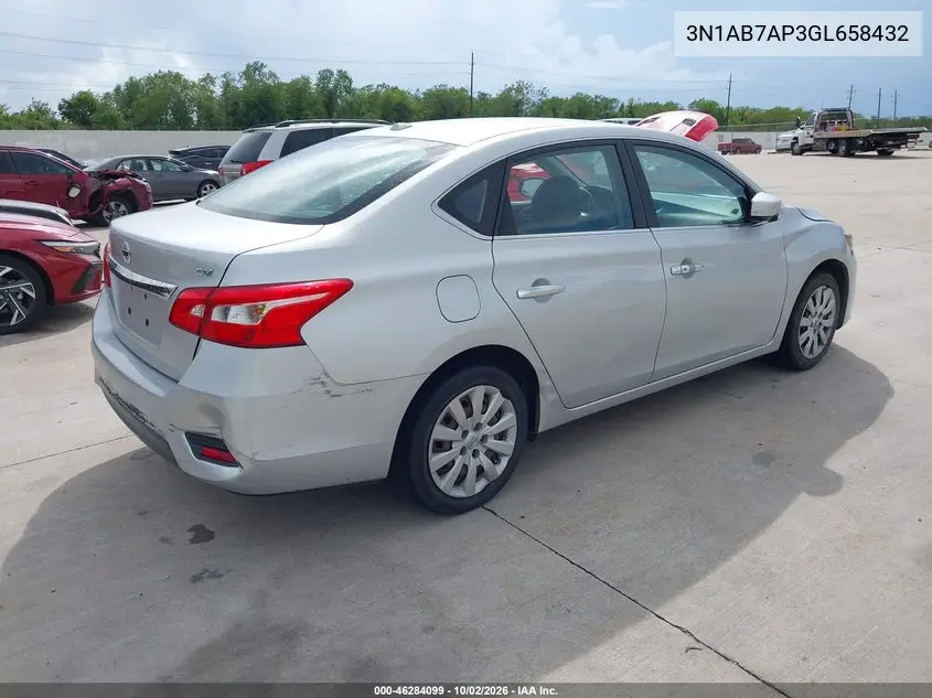 2016 NISSAN SENTRA VIN 3N1AB7AP3GL658432 — фото 4
