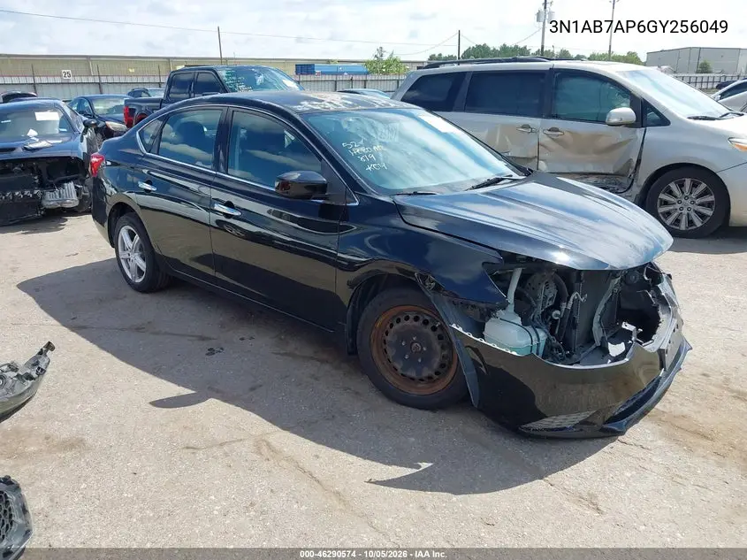 NISSAN SENTRA 2016, VIN 3N1AB7AP6GY256049