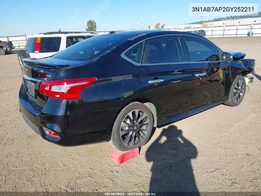 2016 NISSAN SENTRA VIN 3N1AB7AP2GY252211 — фото 4