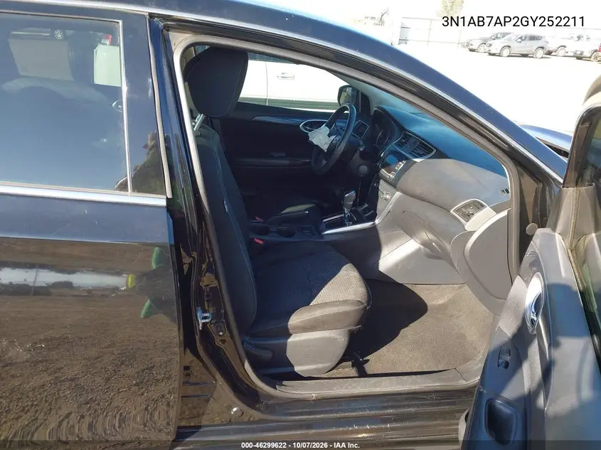 2016 NISSAN SENTRA VIN 3N1AB7AP2GY252211 — фото 5