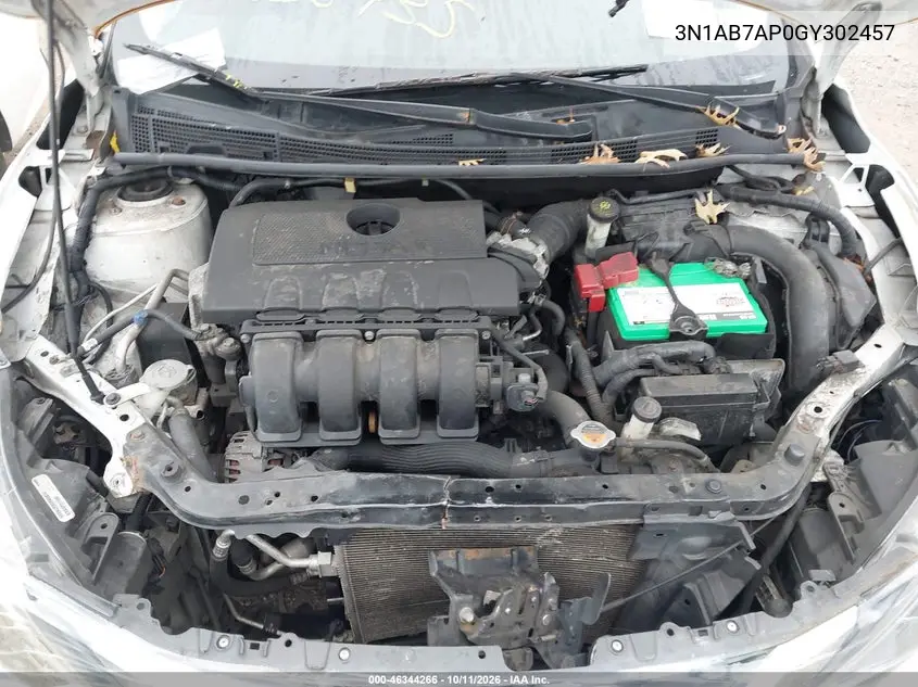2016 NISSAN SENTRA VIN 3N1AB7AP0GY302457 — фото 10