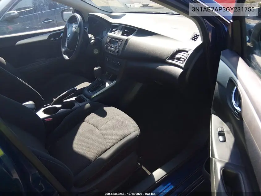 2016 NISSAN SENTRA VIN 3N1AB7AP3GY231755 — фото 5