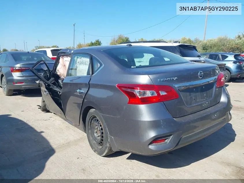 2016 NISSAN SENTRA VIN 3N1AB7AP5GY290225 — фото 3