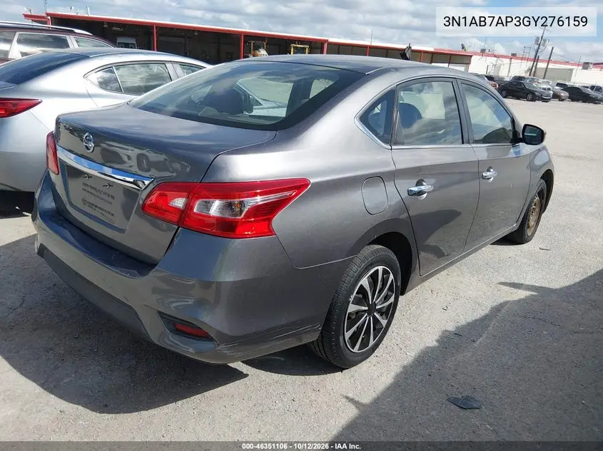 2016 NISSAN SENTRA VIN 3N1AB7AP3GY276159 — фото 4