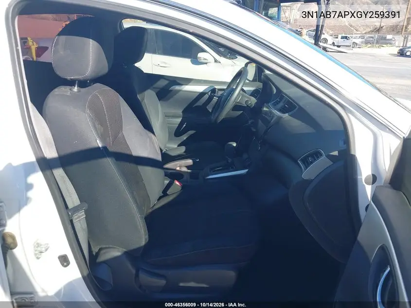 2016 NISSAN SENTRA VIN 3N1AB7APXGY259391 — фото 5