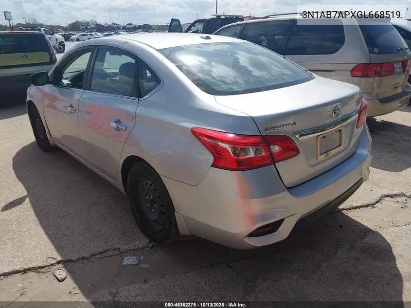 2016 NISSAN SENTRA VIN 3N1AB7APXGL668519 — фото 3