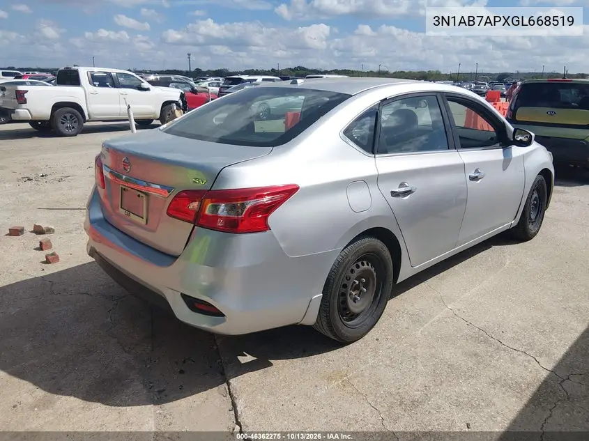 2016 NISSAN SENTRA VIN 3N1AB7APXGL668519 — фото 4