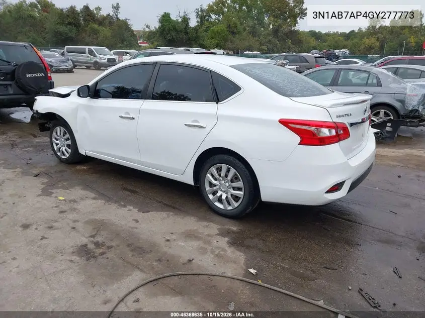 2016 NISSAN SENTRA VIN 3N1AB7AP4GY277773 — фото 3